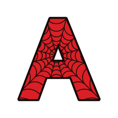 Spider alphabet letter A