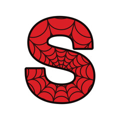 Spider alphabet letter S