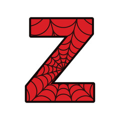 Spider alphabet letter Z © Tenica Florin