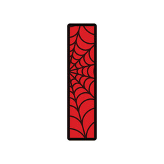 Spider alphabet letter I