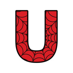 Spider alphabet letter U © Tenica Florin
