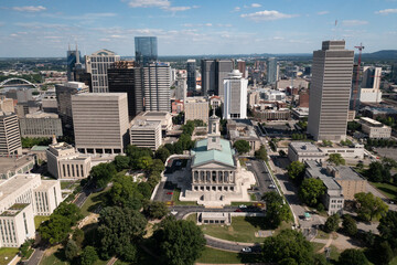 Tennessee state capitol building in Nashville, Tennessee