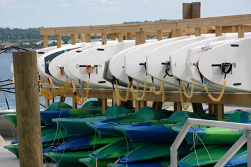 Paddle boards at Washington Sailing Marina 