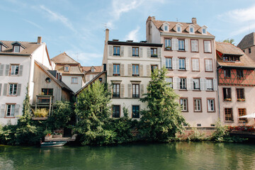 Fototapeta na wymiar Old House View in Strasbourg