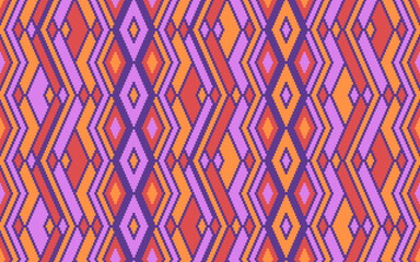 Asymmetric rhombus traditional motifs vector geometric pattern.