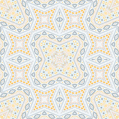 Scandinavian repeating ornament vector design. Oriental geometric background. Carpet print in
