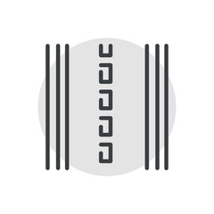 Asphalt сolor line icon. Road construction.