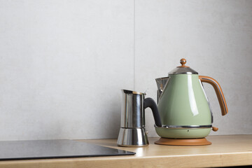 tea or coffee. kettle or coffee machine