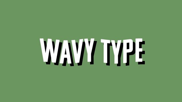 Looped Wavy Type with 5 Styles