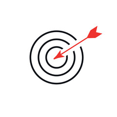 Icon marketing target graphic design single icon vector illustration