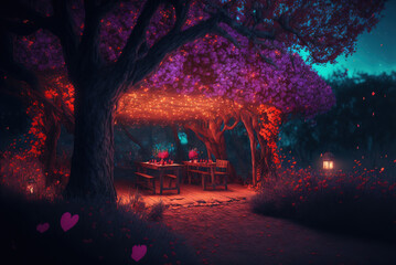 Valentine's Day Vibe In the Nature Generative AI