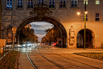 View of the Gate of Heroes in Szeged