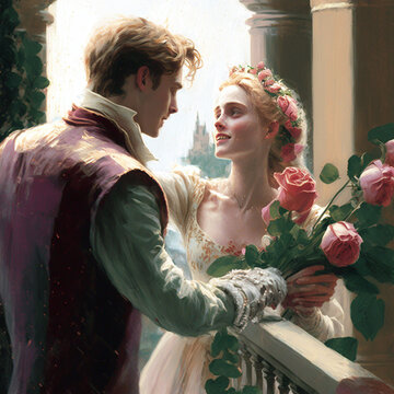 romeo and juliet, valentines day, love, feelings, history, legend, generative ai