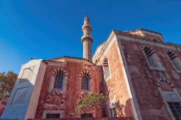 Suleiman Mosque in the old town of Rhodes, Greece.