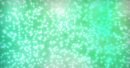 Composition of multiple white spots on green background