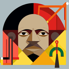 African American Engineer in Bauhaus