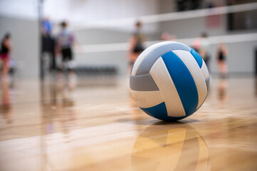 volleyball on the ground