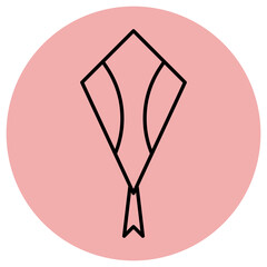 kite motif illustration