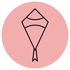 kite motif illustration