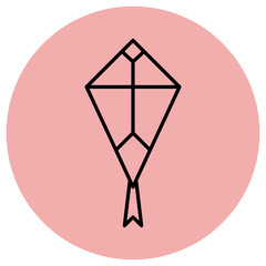 kite motif illustration