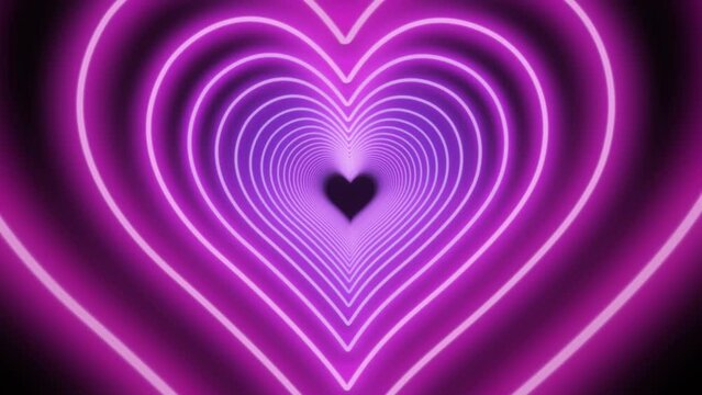 3d animation with ultraviolet neon numbers spinning and rotating, countdown from five to one , 3d colorful  neon numbers from 5 to 1, love black screen love 3d hearts valentine