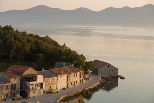 The village of Mali Iz on the Island of Iz in Croatia's Dalmatian coast.