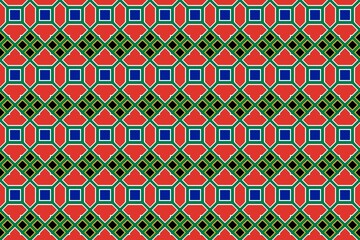 Geometric pattern in the colors of the national flag of South Africa. The colors of South Africa.