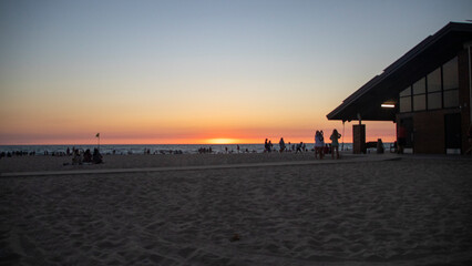 Obraz premium sunset at the beach