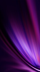 Dark fractal, abstract background. Bright neon lines, waves. Blurred laser shapes