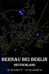 Urbaner Bernau bei Berlin Straßename Stadtplan
