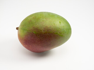 Ripe mango on a white background. Fresh mango.