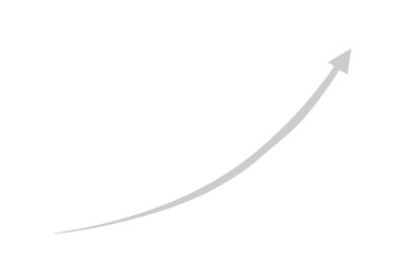 grey curved graph with arrow png file type