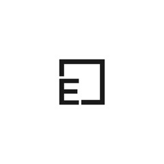 letter e logo design vector 