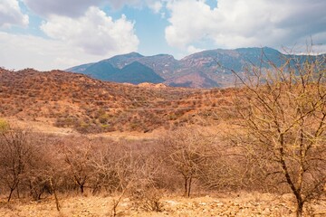 Scenic view of Ndoto Mountains in Ngurunit District, Marsabit County, Kenya