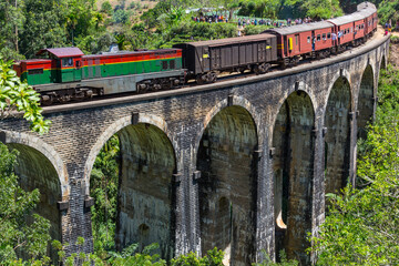 Fototapeta na wymiar Train on Sri Lanka