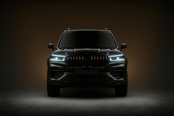 Example The modern design and technical plan of a black SUV for comfortable movement,both in densely populated cities, maneuvering between dense traffic and off-road,is an example of sophistication.AI
