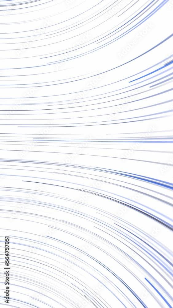 Poster digital curved lines motion, technology looped vertical animation background. white background.