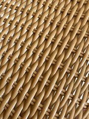 plastic rattan weave to made a chair