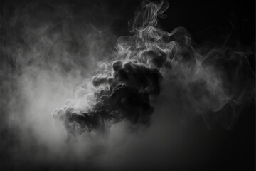 smoke on black background