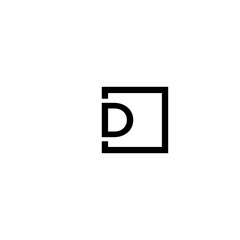 letter d logo vector design