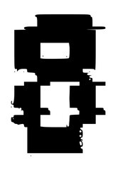 Glitched Fat Faced Uppercase System Error Mono Font