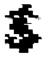 Glitched Fat Faced Uppercase System Error Mono Font