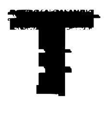 Glitched Fat Faced Uppercase System Error Mono Font