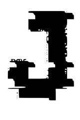 Glitched Fat Faced Uppercase System Error Mono Font