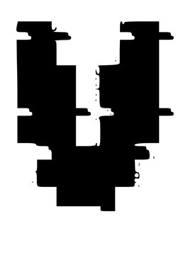 Glitched Fat Faced Uppercase System Error Mono Font