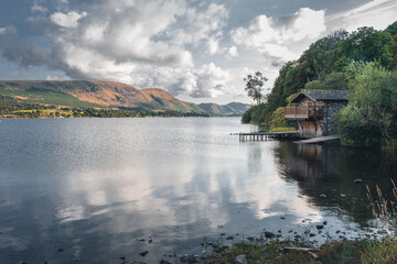 Fototapeta na wymiar Boathouse Lake District