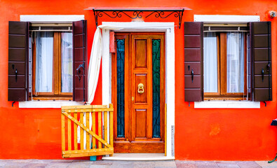 Obraz premium famous old town of Burano in italy