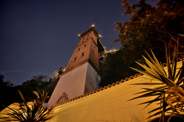 Photo of the historical elevator in Izmir