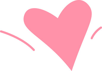 Heart flat icon Decorative element