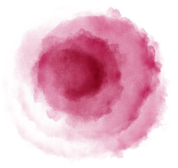 Watercolor smudge painting, abstract magenta stain splash, creative hand drawn art, popular brush stroke illustration with transparent background, for social media and invitation